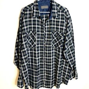 David Taylor Men’s Flannel Shirt Size XXL Blue